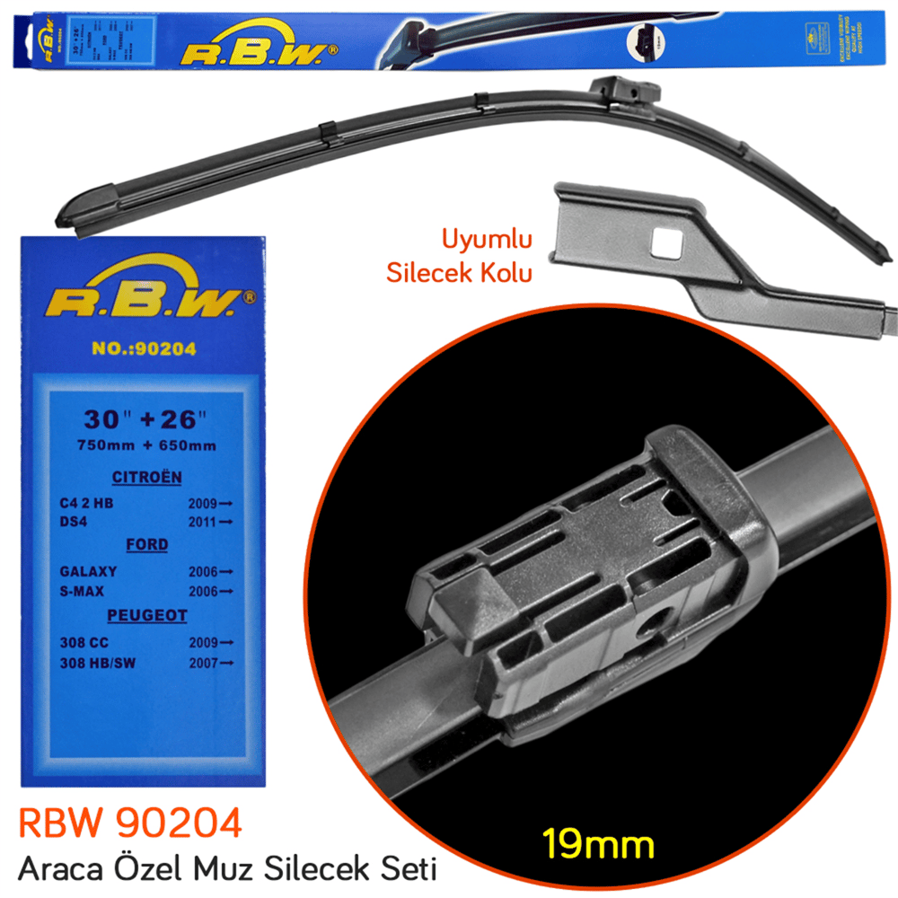 RBW 90204 Ford Galaxy 2006- Ön Silecek Takımı