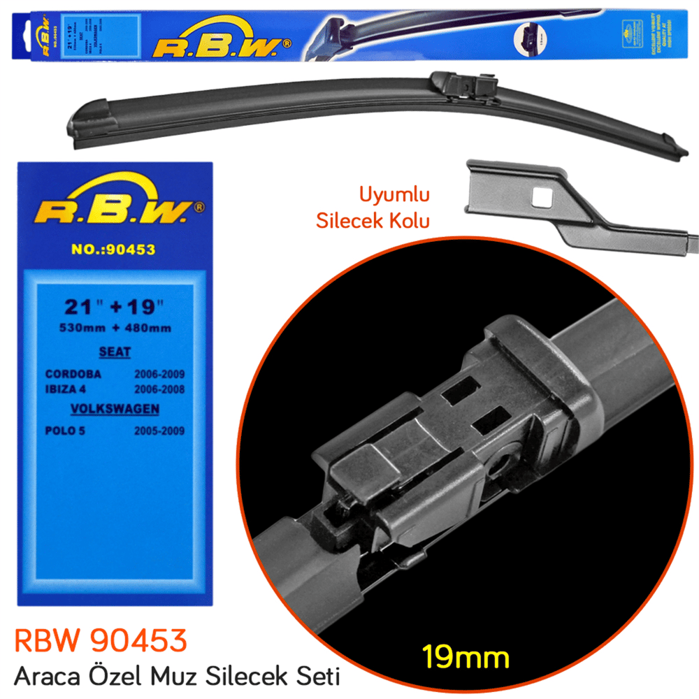 RBW 90453 Seat Cordoba 2006-2009 Ön Silecek Takımı