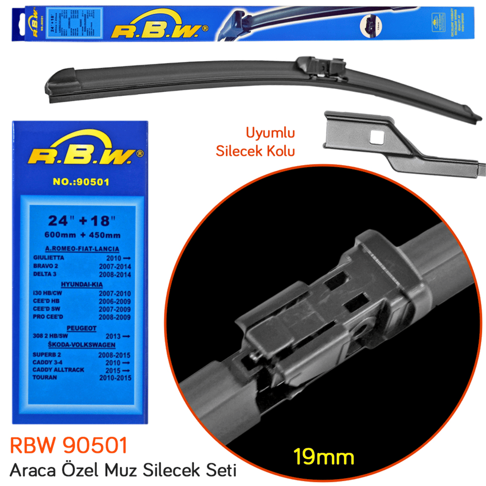 RBW 90501 Kia Ceed HB 2006-2009 Ön Silecek Takımı