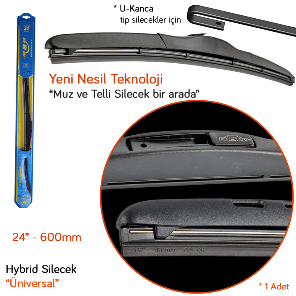 RBW 92724 Hybrid Üniversal 24 inç / 600 mm Silecek