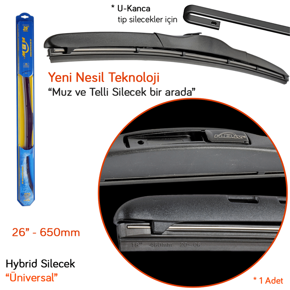 RBW 92726 Hybrid Üniversal 26 inç / 650 mm Silecek