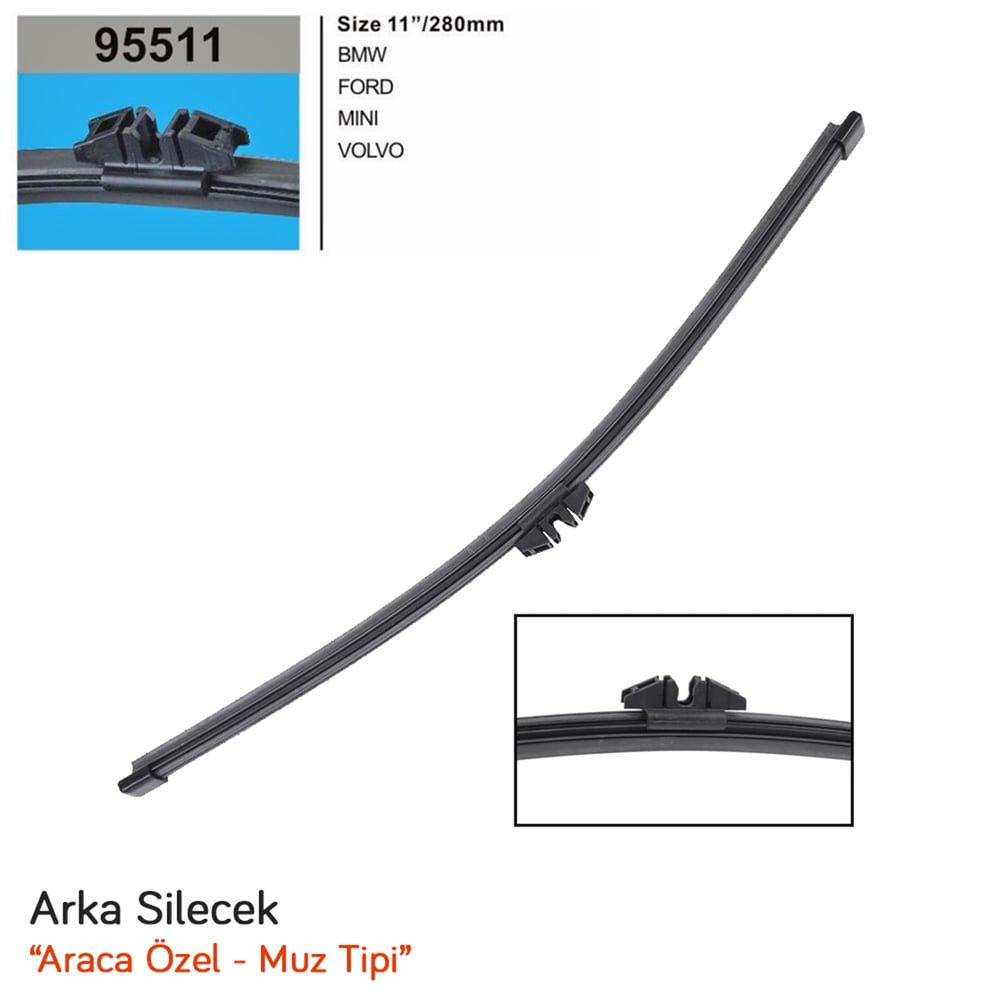 RBW 95511 Mini Paceman 2013-2016 Arka Muz Silecek