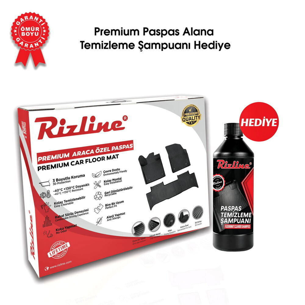 Rizline Premium Cupra Leon TSI 2024+ /Seat Leon 2020+ (TSI ve Phev e-Hybrid) Havuzlu Paspas