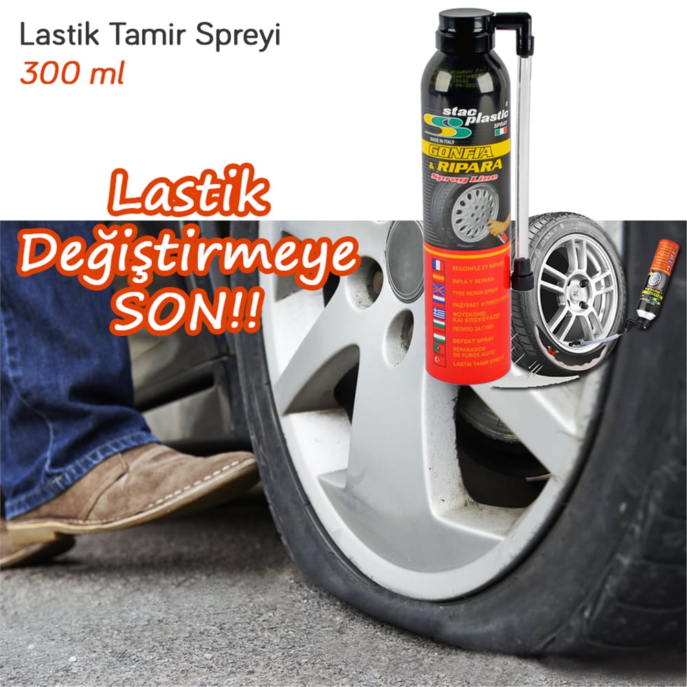 Stac Plastic Lastik Tamir Spreyi 300 Ml BR0882501