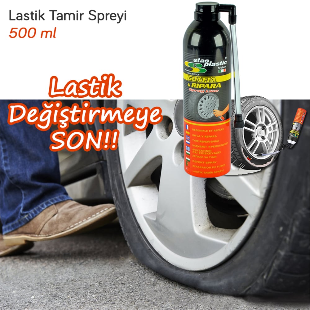 Stac Plastic Lastik Tamir Spreyi 500 Ml BR0882502