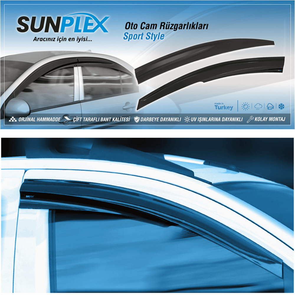 Sunplex İsuzu D-Max 2007-2017 Cam Rüzgarlığı 4 lü SP-S-79