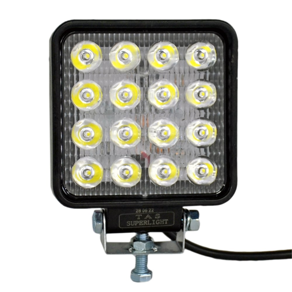 TAS 12-80V Çalışma Lambası Kare 16 Led 48W 106x106x35mm L1005