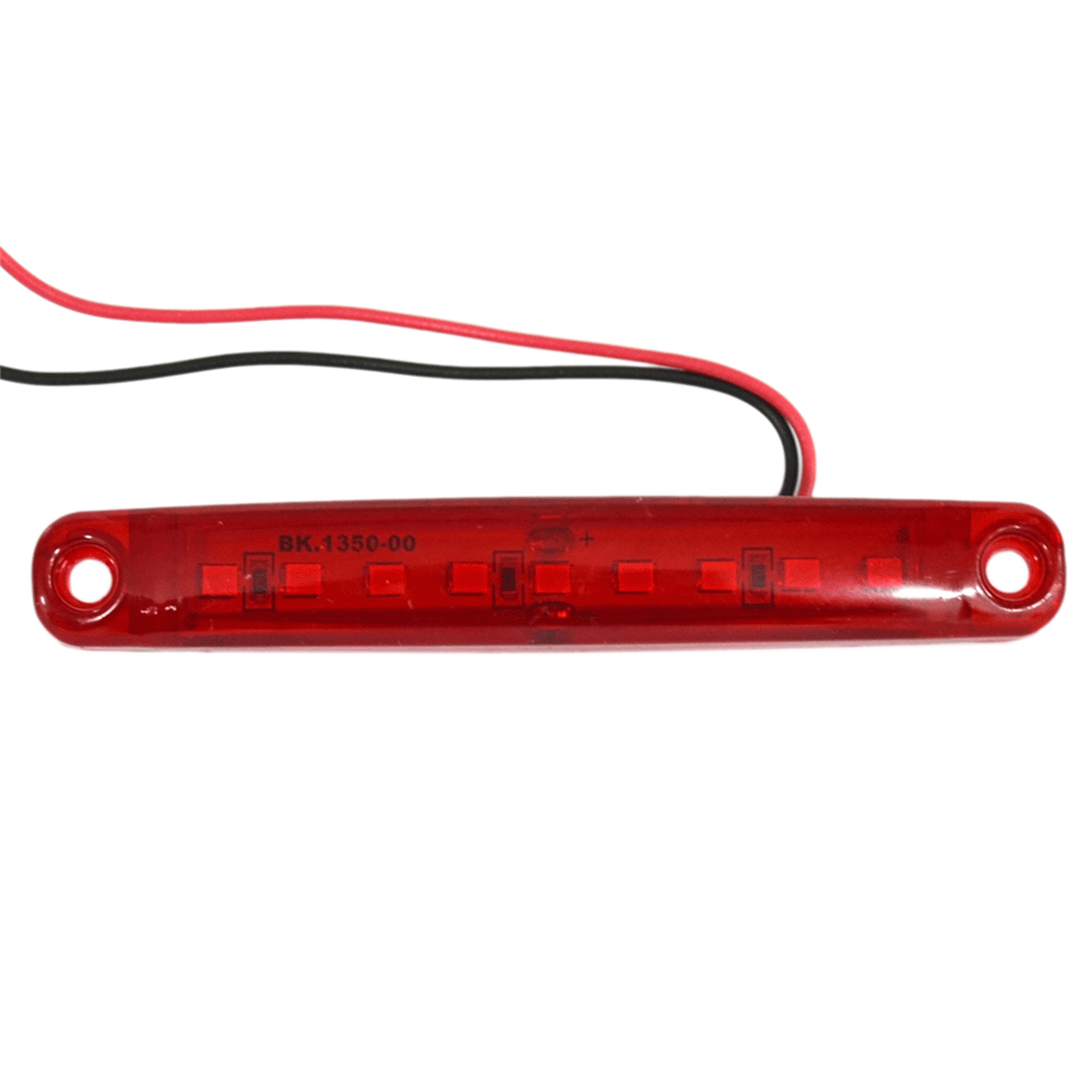 TAS 12V Parmak Lamba 9 Ledli Kırmızı 10x1,5 cm TAS.005K-12 (10 lu)