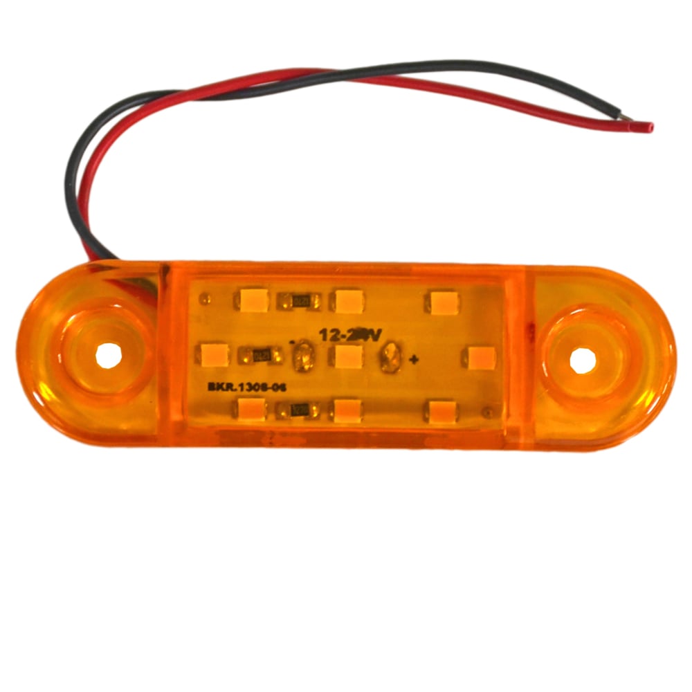 TAS 12V Side Marker Lamba 9 Ledli Sarı 8,5x2,5 cm TAS.018S-12 (2 li)