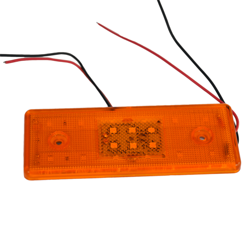 TAS 12V Side Marker Sinyalli Lamba 18 Ledli Sarı 11x4,2 cm TAS.034S-12 (2 li)