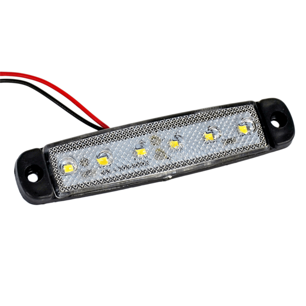 TAS 24V Parmak Lamba 6 Ledli Beyaz 9,5x2 cm İnce TAS.004B-24 (10 lu)