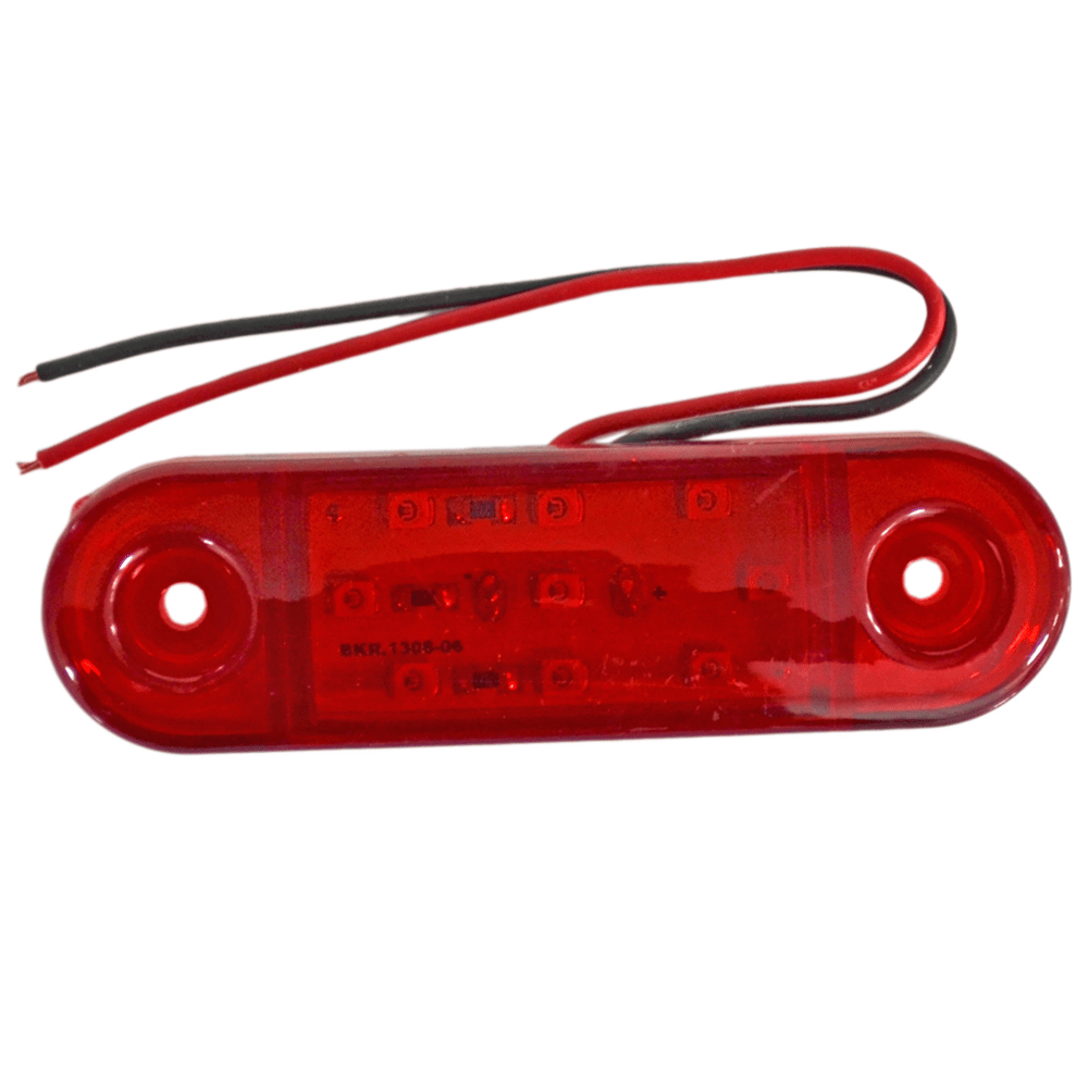 TAS 24V Side Marker Lamba 9 Ledli Kırmızı 8,5x2,5 cm TAS.018K-24 (2 li)