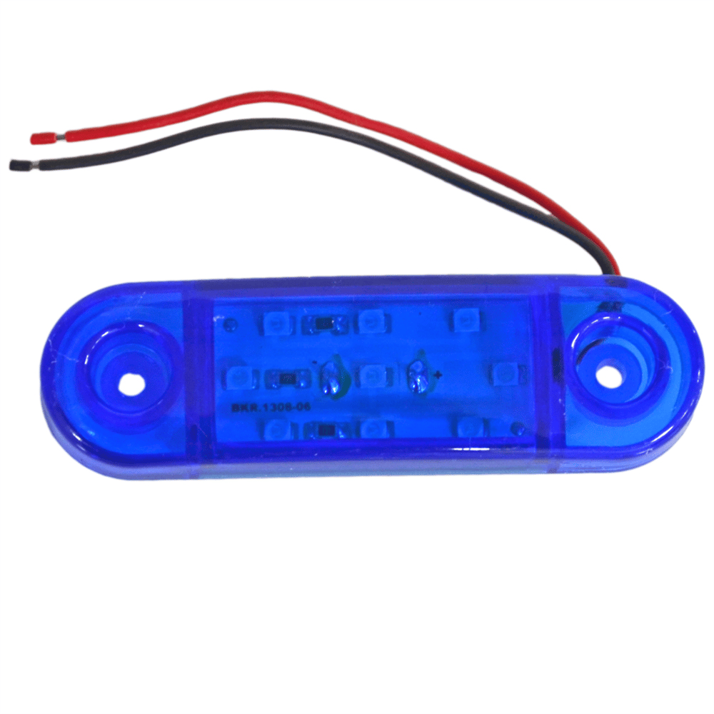 TAS 24V Side Marker Lamba 9 Ledli Mavi 8,5x2,5 cm TAS.018M-24 (2 li)