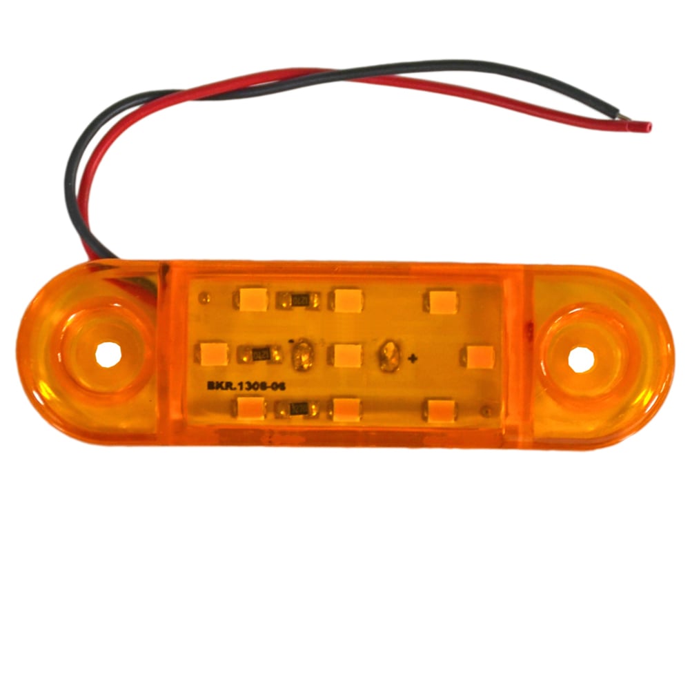 TAS 24V Side Marker Lamba 9 Ledli Sarı 8,5x2,5 cm TAS.018S-24 (2 li)