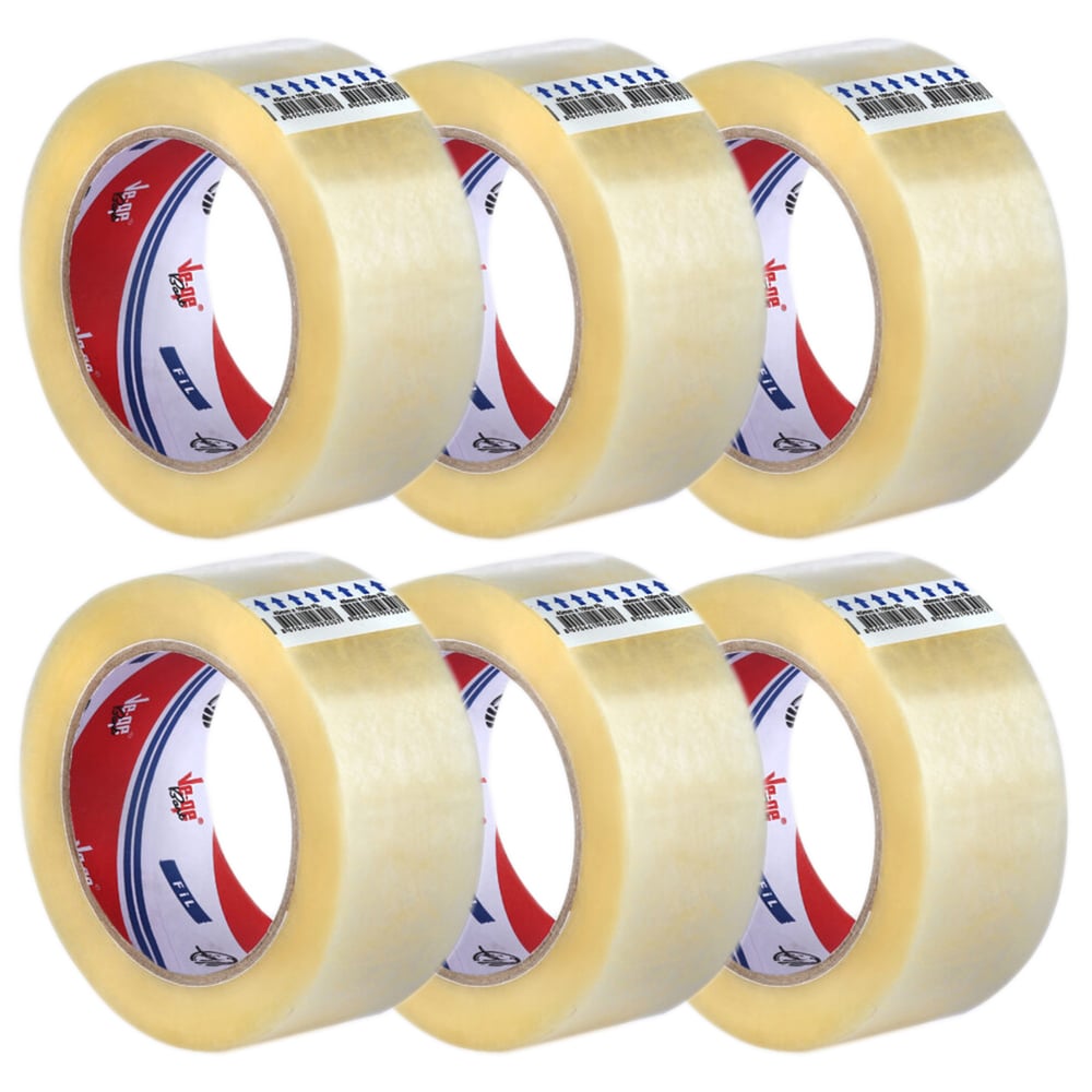 Ve-Ge Fil Ambalaj Bandı 45mm x 100m HM02 Şeffaf (6 lı Paket)