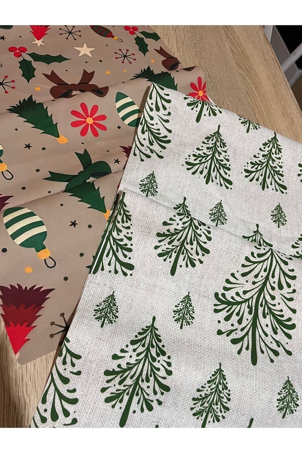 Yılbaşı Desen Runner Christmas Yeniyıl Runner 40 X 140 - 2 Adet