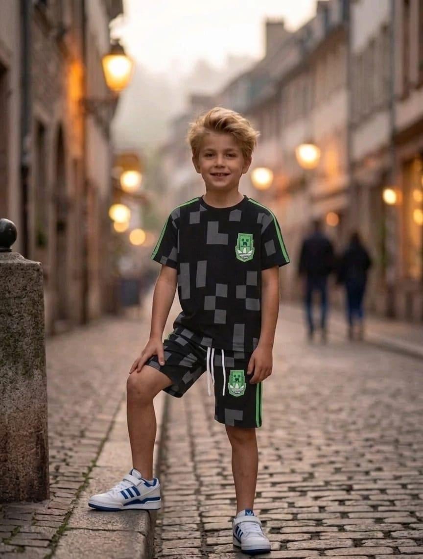 Adidas Minecraft Şortlu Takım