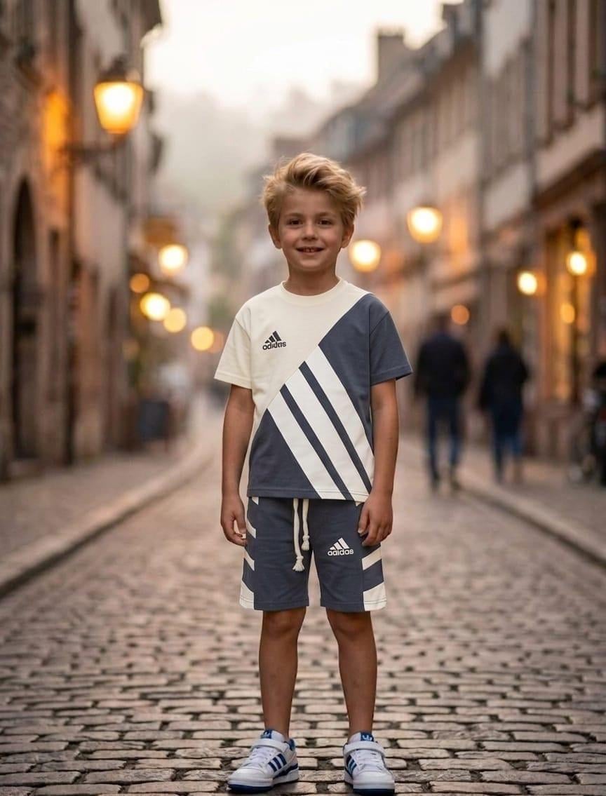 Adidas Şortlu Takım Füme