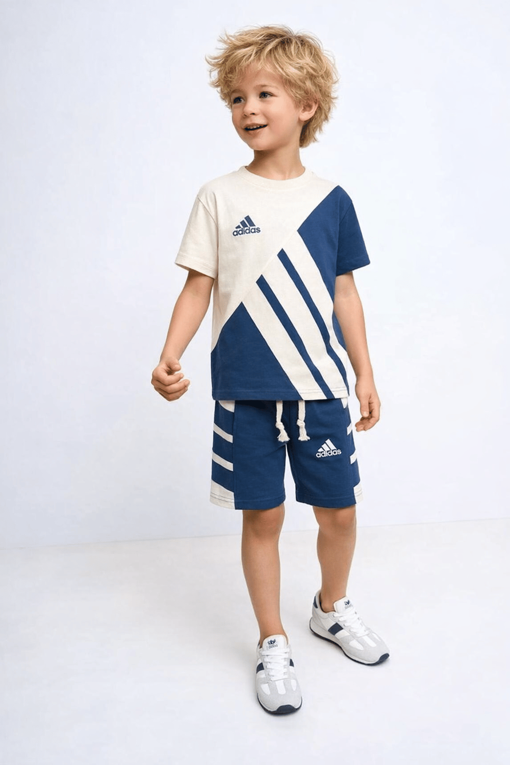 Adidas Şortlu Takım Mavi