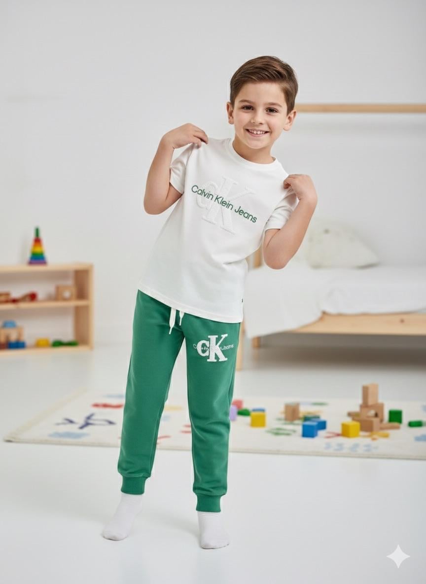 CK Punch İşlemeli Takım Yeşil