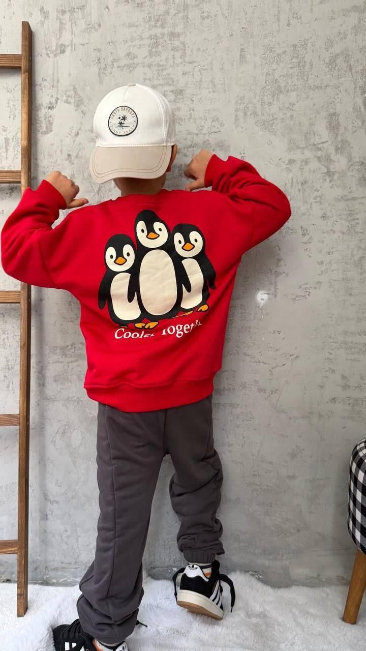 Penguen Desen Eşofman Takım