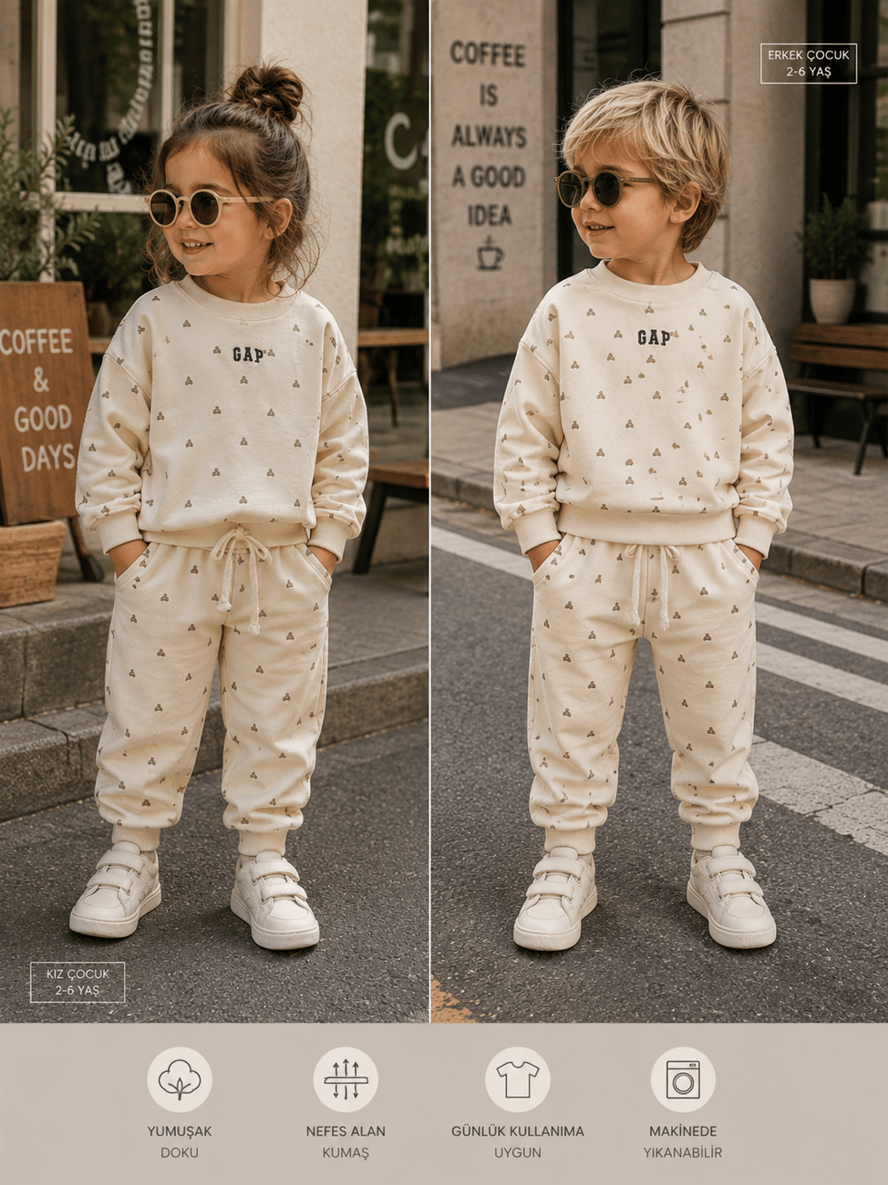 Teddy Cream Eşofman Takım 🧸