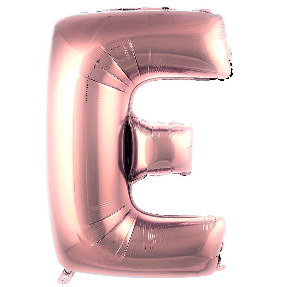 E Harfi Rose Gold Folyo Balon 40