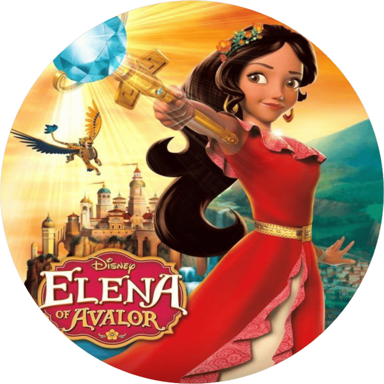 Elena Yuvarlak Pasta Yenilebilir Resim Baskı 20 cm 