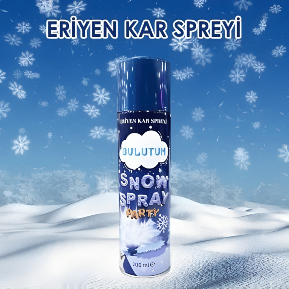 Eriyen Kar Spreyi 200 ml - Geçici Yapay Kar Efekti