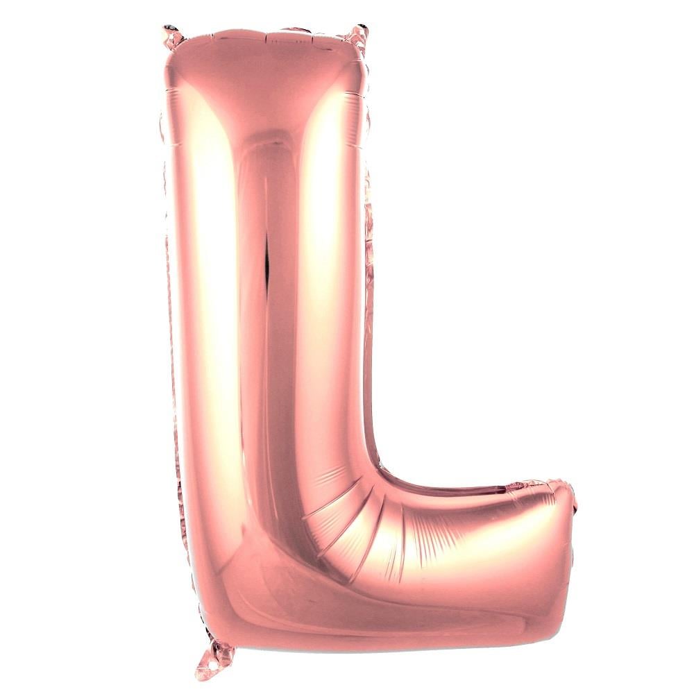 L Harfi Rose Gold Folyo Balon 40