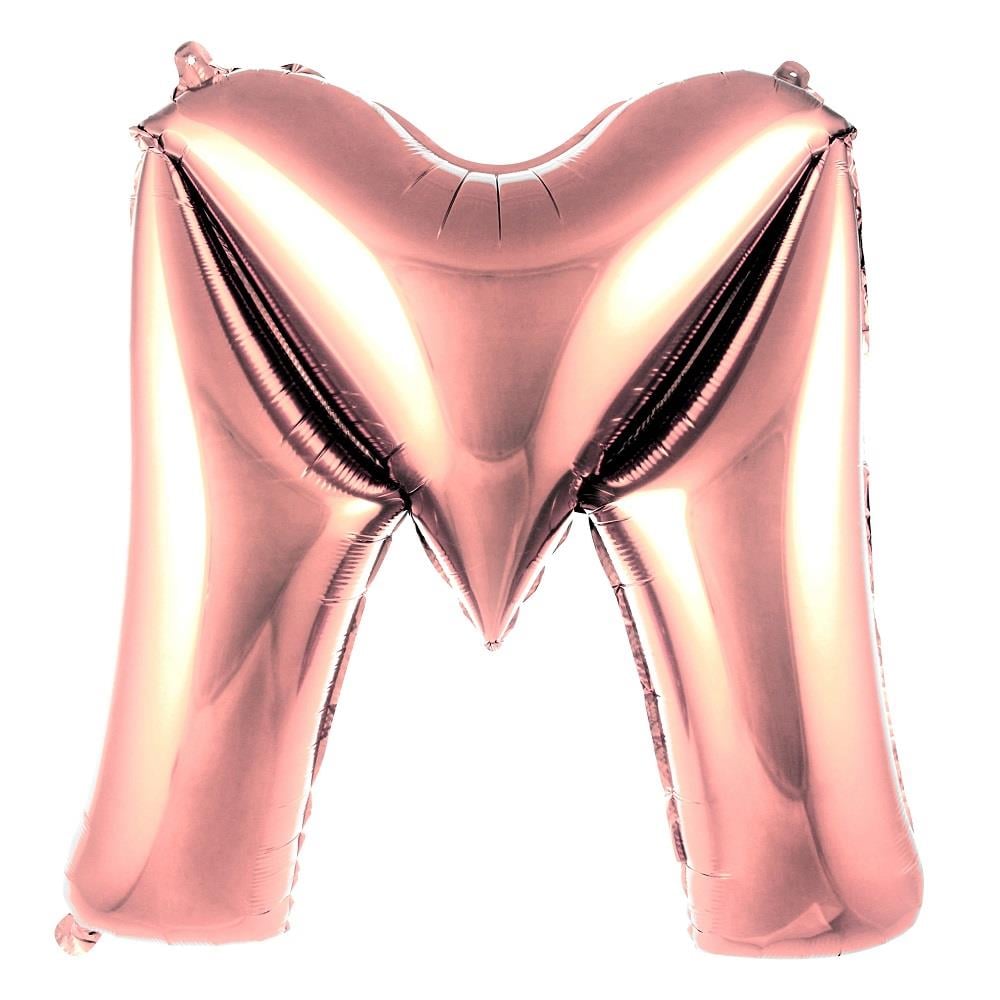 M Harfi Rose Gold Folyo Balon 40