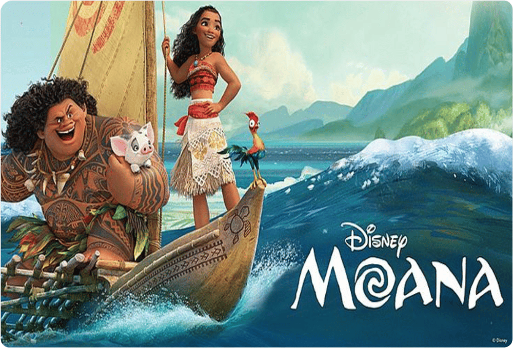 Moana Dikdörtgen Pasta Yenilebilir Resim Baskı 28*19 cm