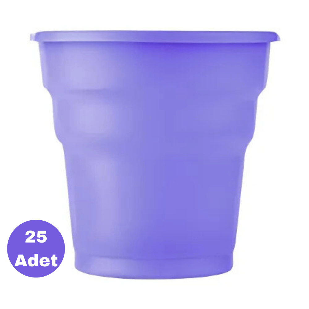 Mor Plastik Bardak 25 Adet