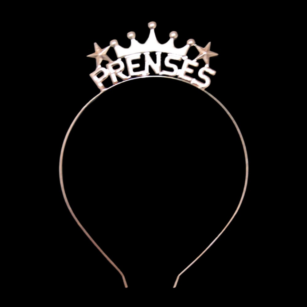 Prenses Rose Gold Renkli Metal Taç