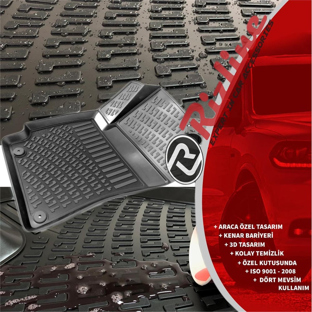 Rizline Renault 5 e-Tech 2024+ 3D Havuzlu Paspas