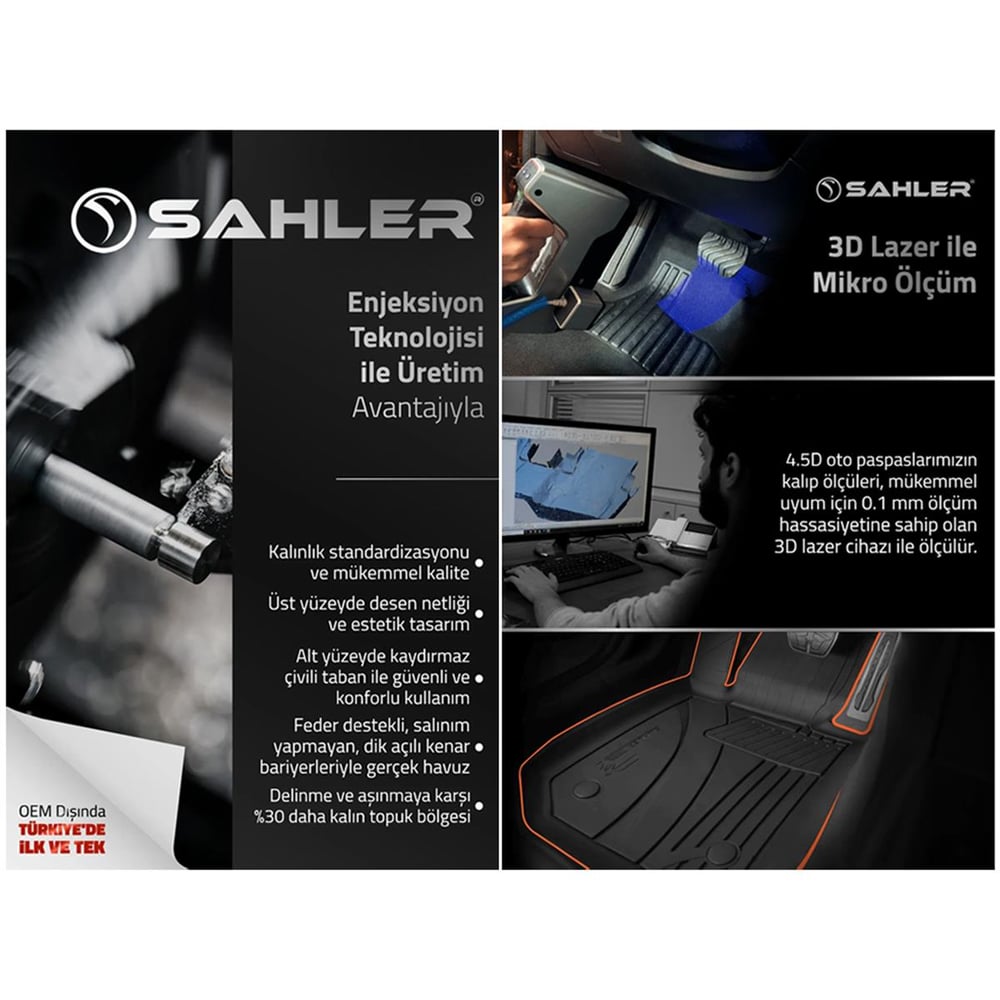 Sahler Ford Fiesta 2009-2017 4,5D Havuzlu Paspas