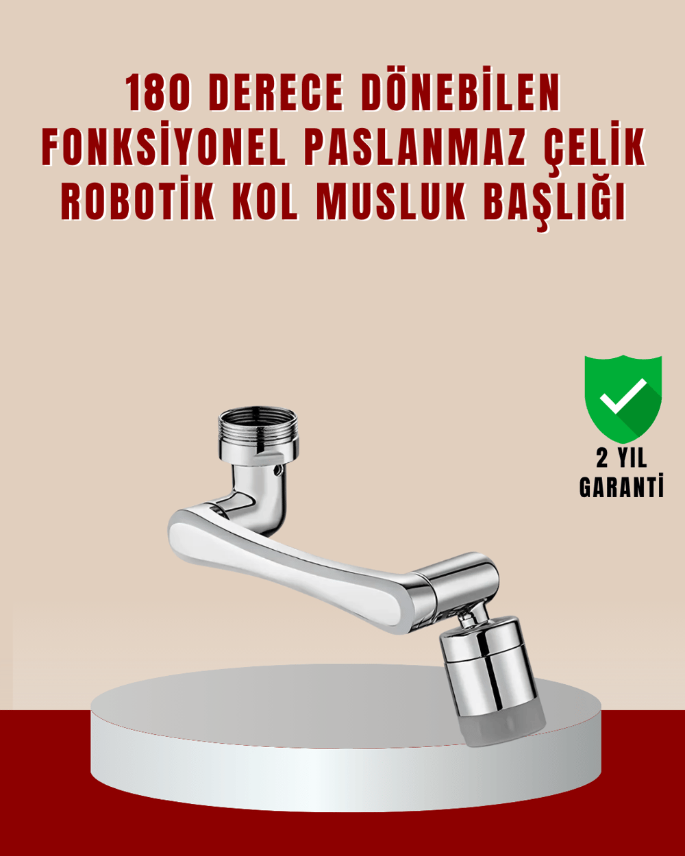 Yüksek Basınçlı Musluk Havalandırıcı – Köpük & Sprey Modlu, Su Tasarruflu Başlık