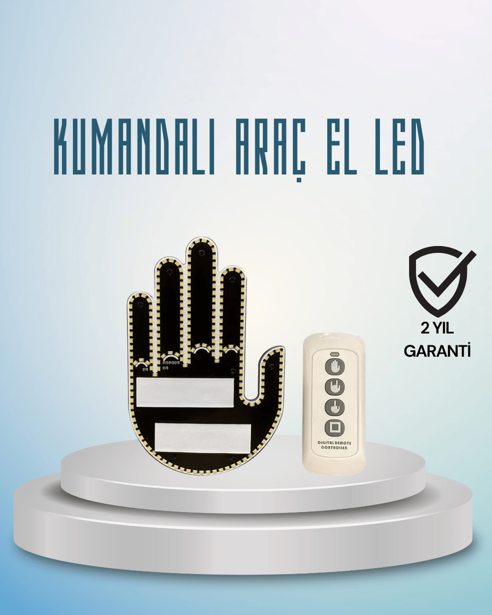 Aracınız İçin Eğlenceli ve Güvenli İletişim: LED Jest Lambası, Uzaktan Kumandalı, Kolay Montaj