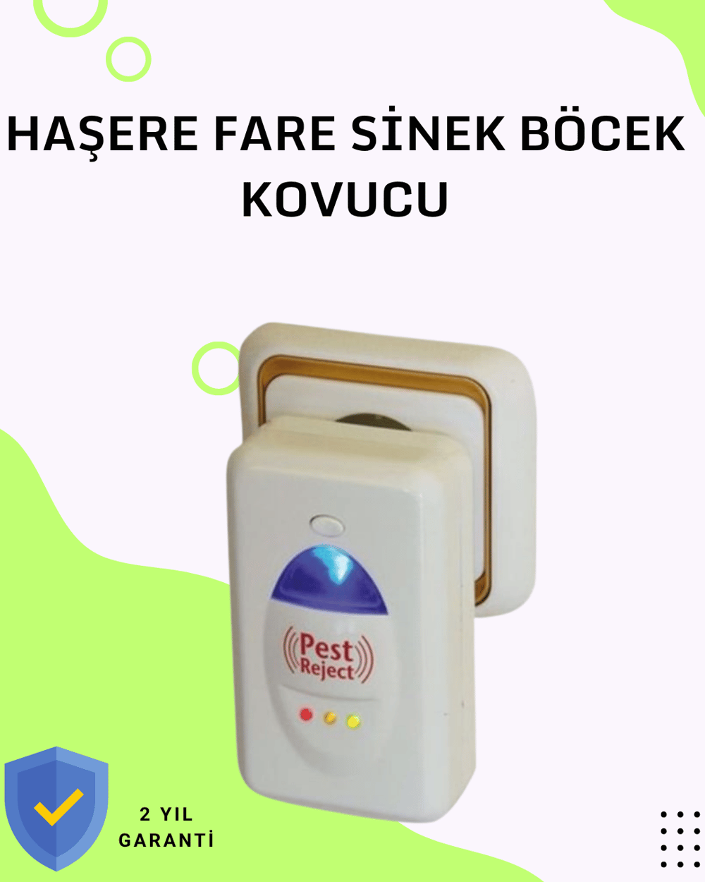 Bakım Gerektirmeyen Ultrasonik Haşere Kovucu – Uzun Ömürlü Kullanım