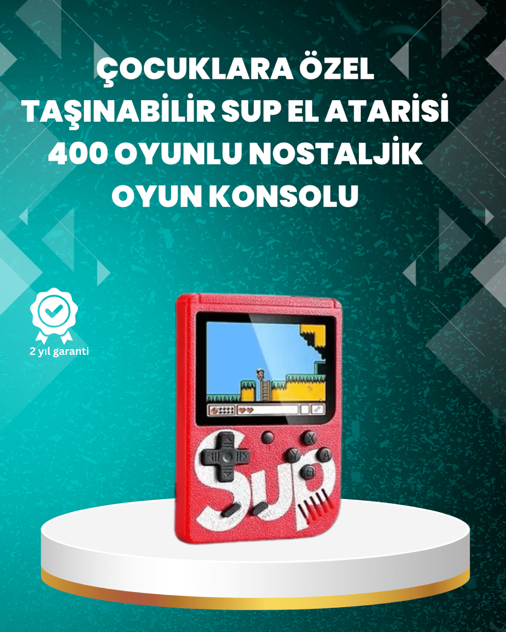 Çocuklar İçin 400 Retro Oyunlu Konsol