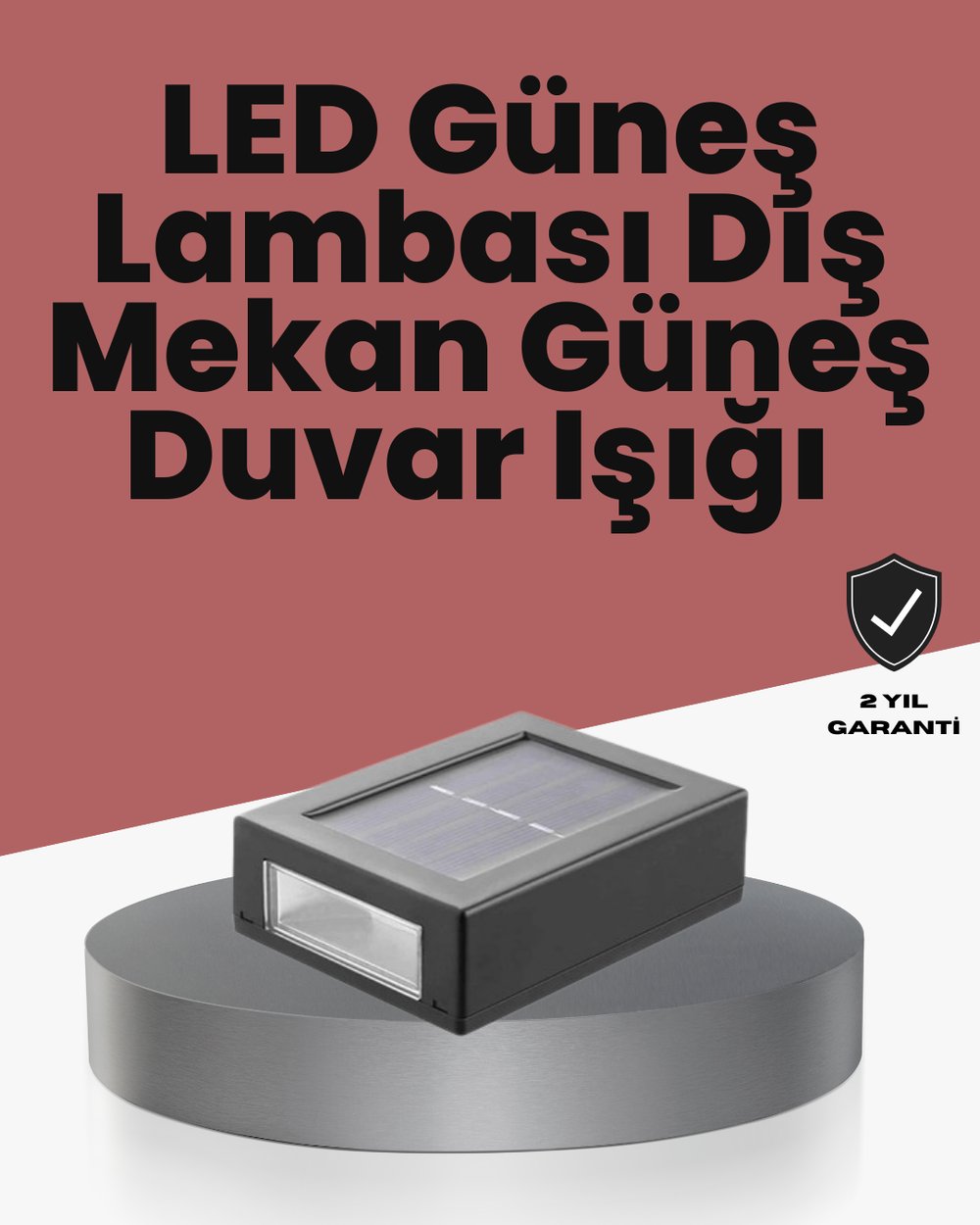 Dış Mekan Güneş Paneli ile Aydınlatma Lambası