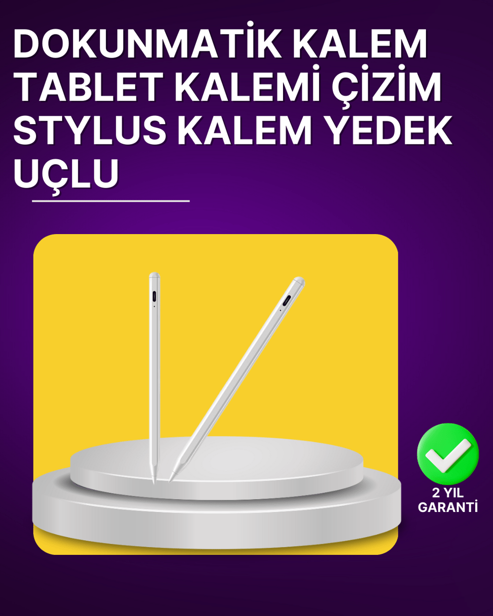 Eğim Sensörlü Dijital Kalem – Yüksek Hassasiyetli 1,0 mm Uç, Uzun Pil Ömrü