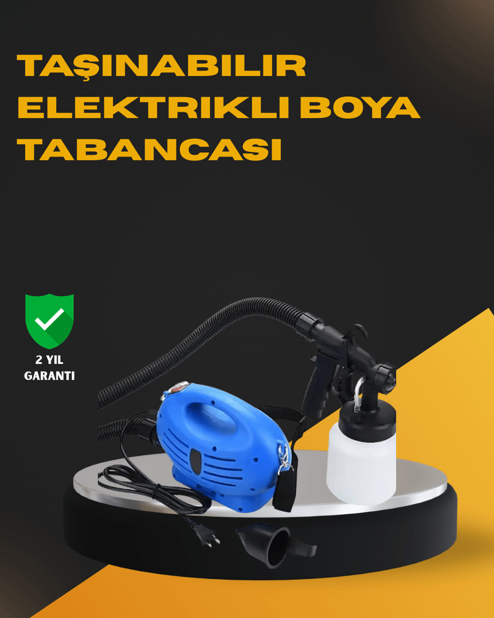 Farklı Yüzeylere Uygun Elektrikli Boya Uygulama Aleti