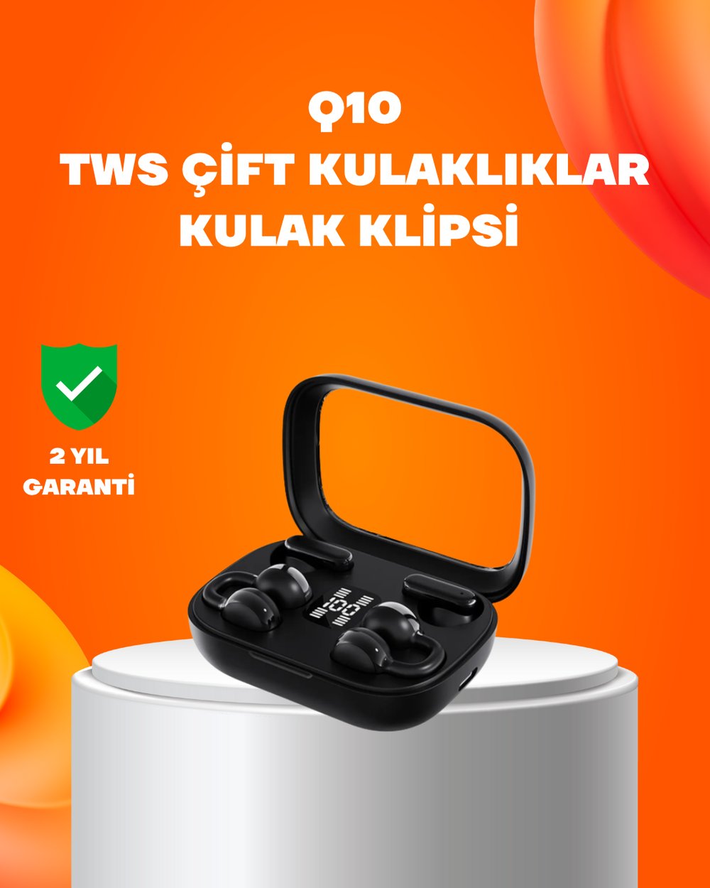 Q10 Bluetooth 5.4 Kablosuz Kulaklık – Dokunmatik, Uzun Pil Ömrü, Type-C Şarj