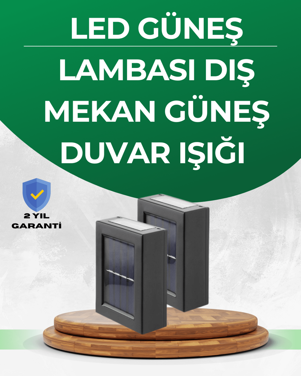 Suya Dayanıklı Güneş Enerjili Bahçe Lambası