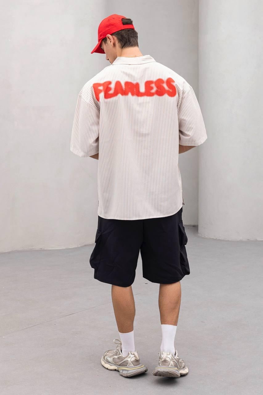 Baskılı Oversize Gömlek