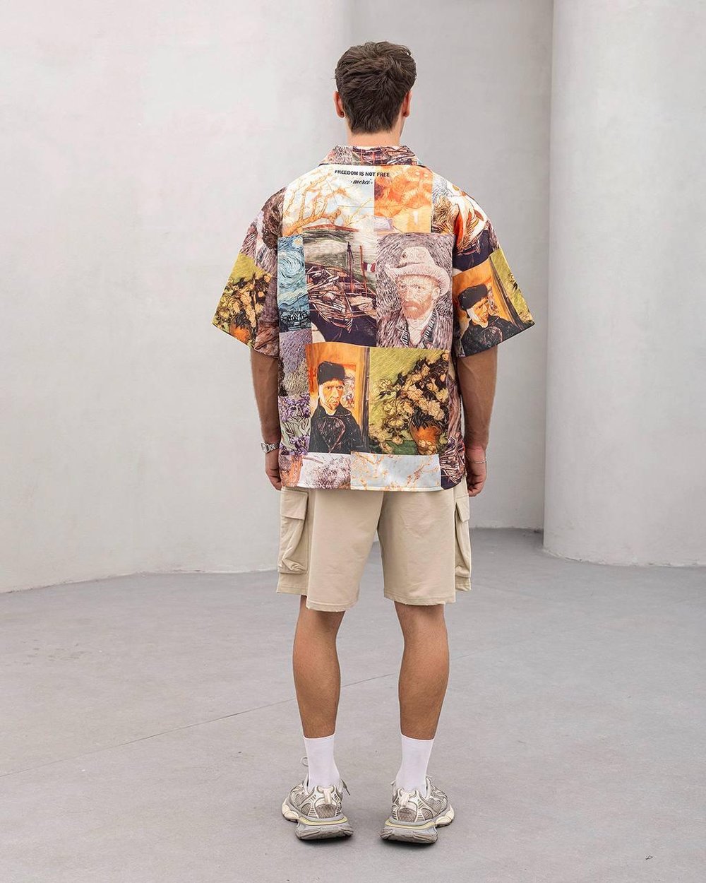 Baskılı Oversize Gömlek