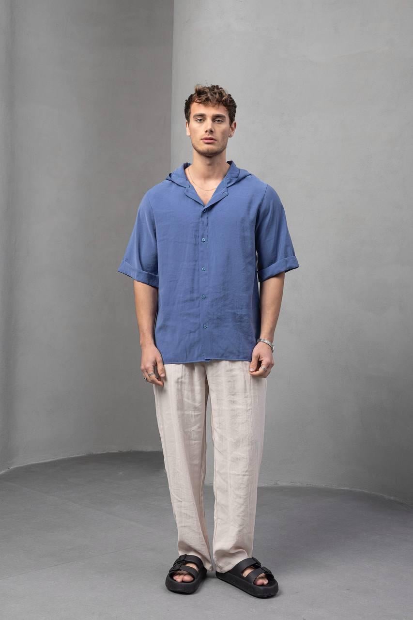 Baskılı Oversize Gömlek