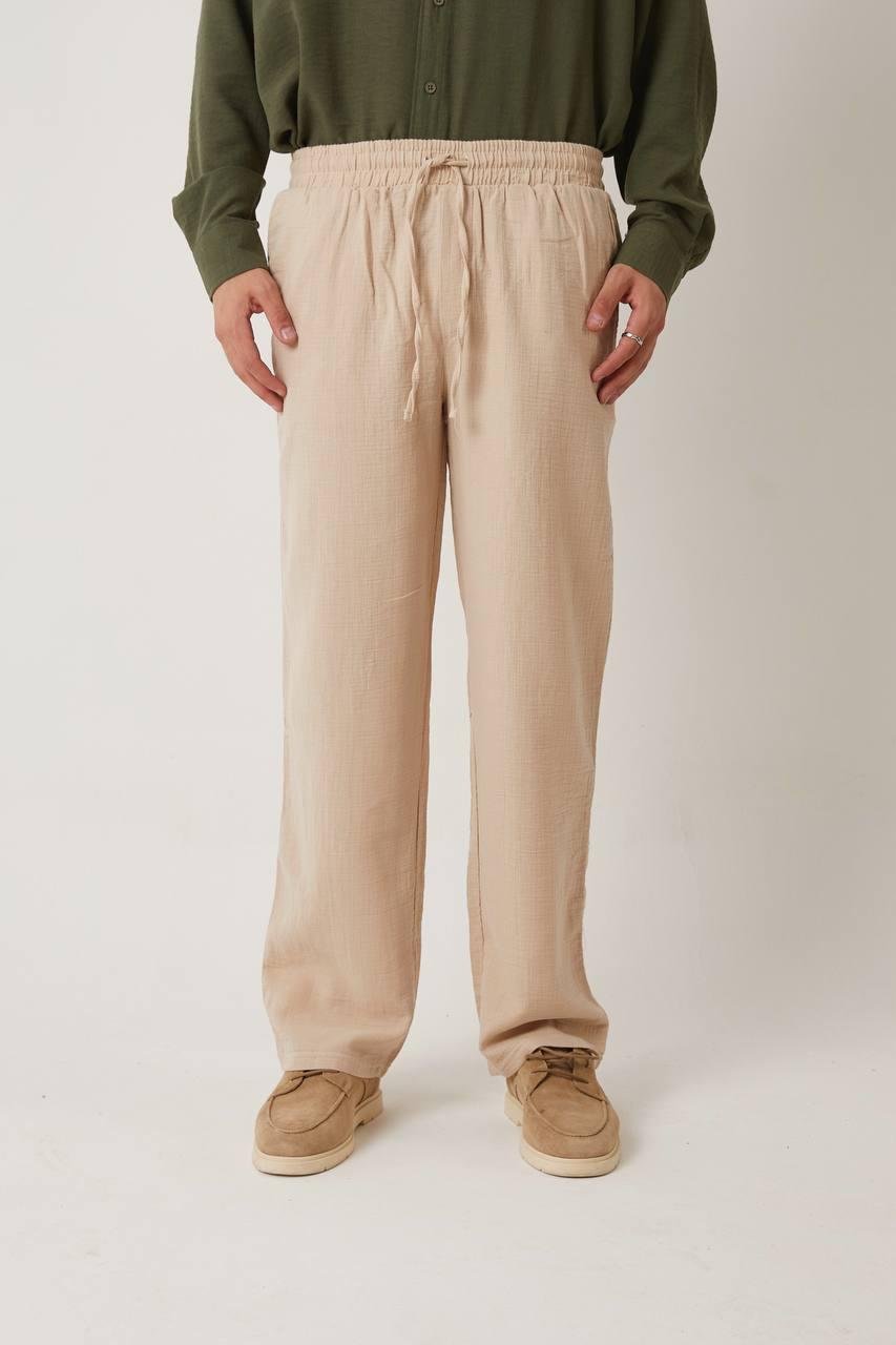 Krem Keten Pantolon