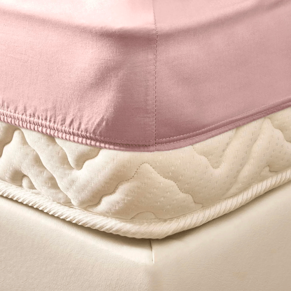Soft Basic Düz Kenar Çarşaf Tek Kişilik - Pudra